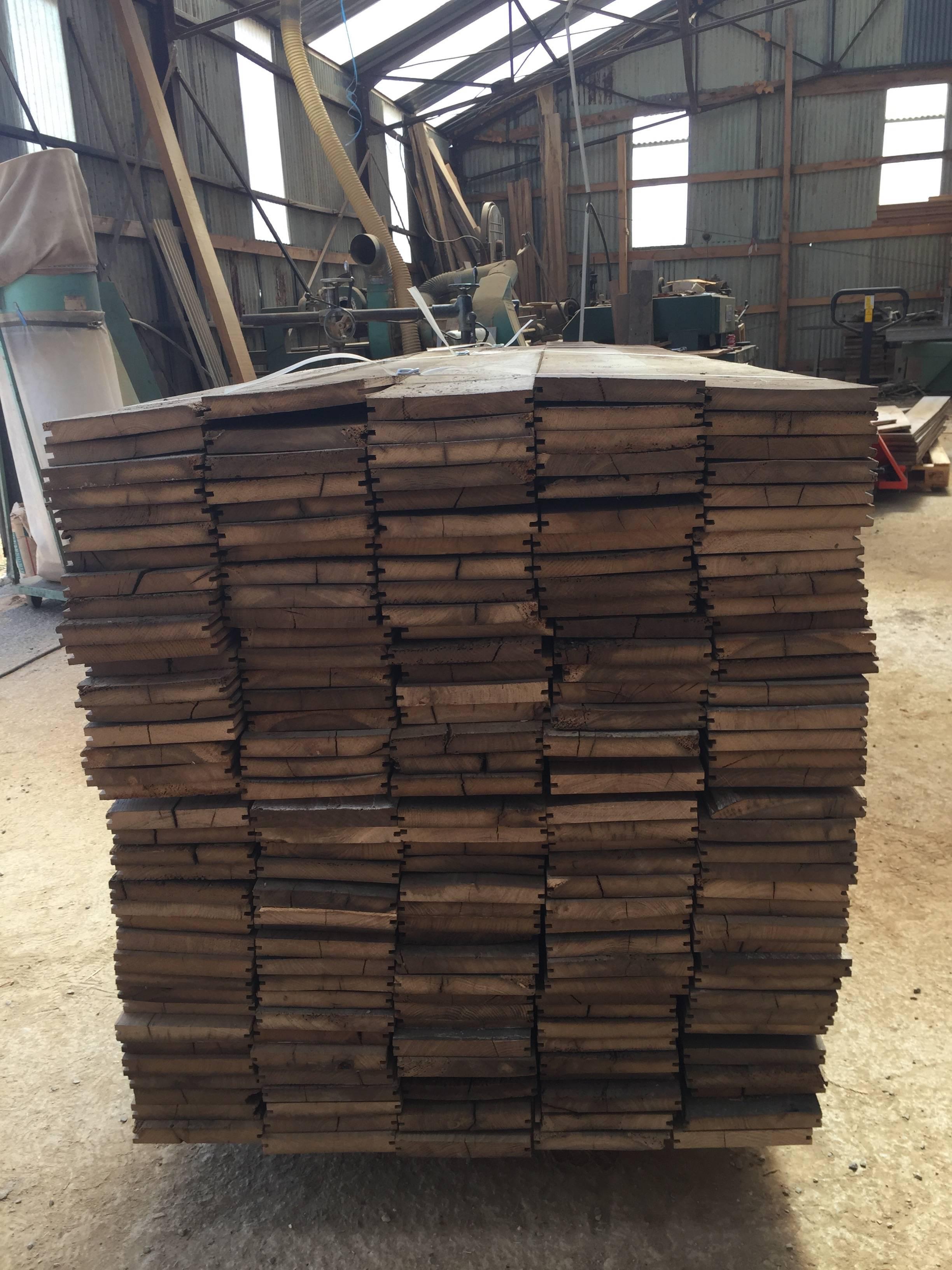 Reclaimed French Wood Oak Flooring from France For Sale 3