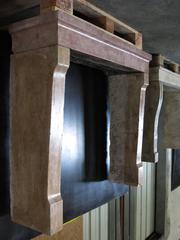 Original Contemporary French Antique Fireplace in Marble-Stone, Paris, 1800s