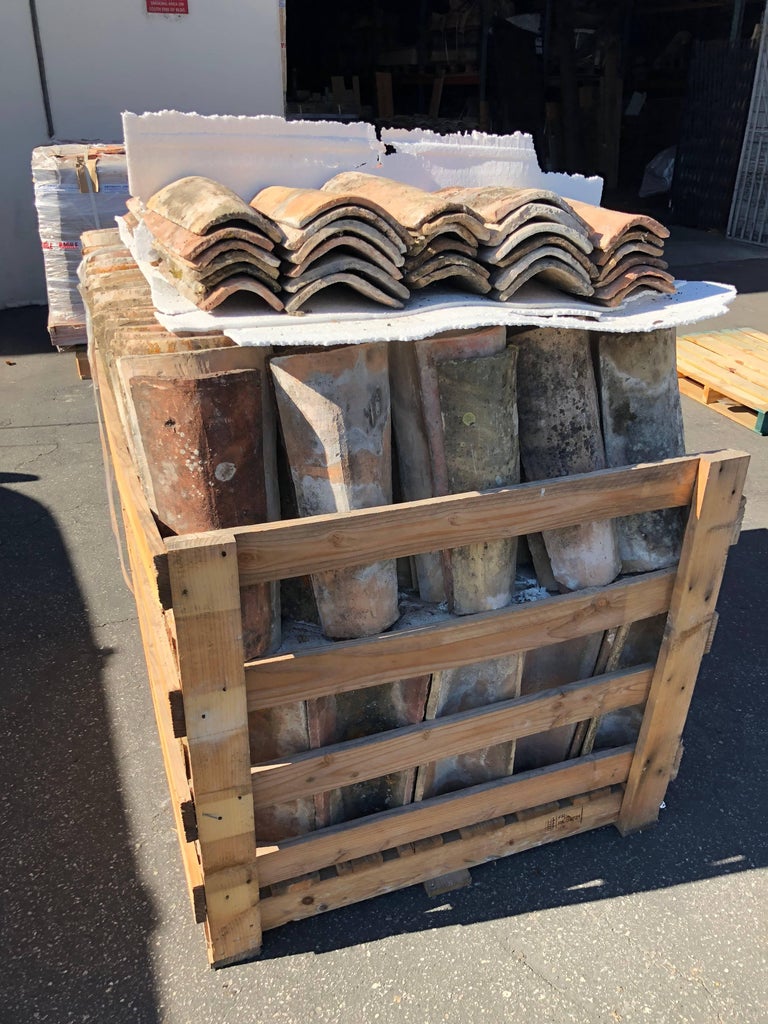 French Antique Roof Tiles from Provence, 19th Century, France For Sale