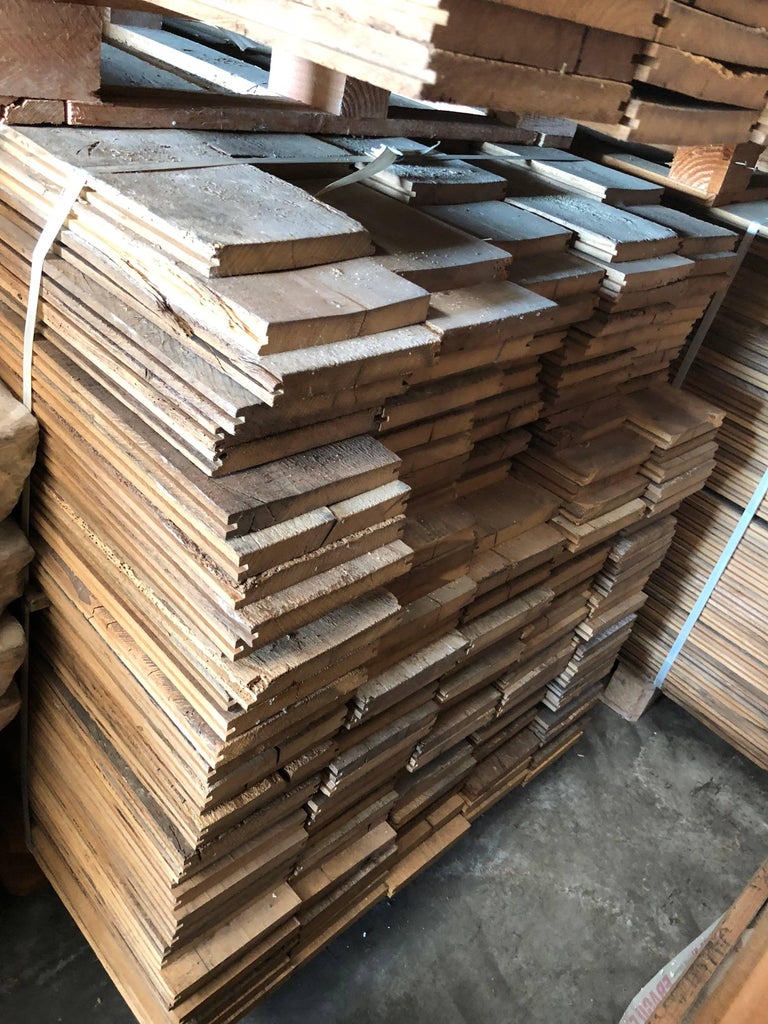 French Antique Solid Wood Oak 18th Century Flooring, France For Sale at 1stdibs