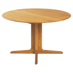 Tavolo da pranzo ovale allungabile in legno di teak della Danish Dyrlund, anni '70