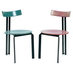 Harvink Zeta postmodern Dutch design chair, set of 2, 1980s