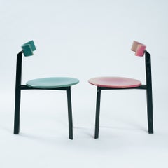Harvink Zeta postmodern Dutch design chair, set of 2, 1980s