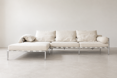 rare B&B Italia Freetime sofa with peninsula by Antonio Citterio, 1980s
