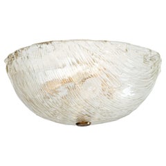 Venini flush mount wall or ceiling light attributed to Carlo Scarpa, 1950s