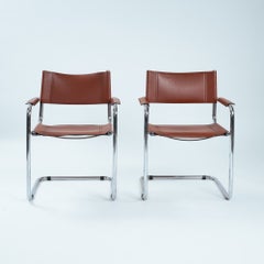 Bauhaus Chairs, s34, mg5 attributed to Mart Stam, Marcel Breuer, set of 2