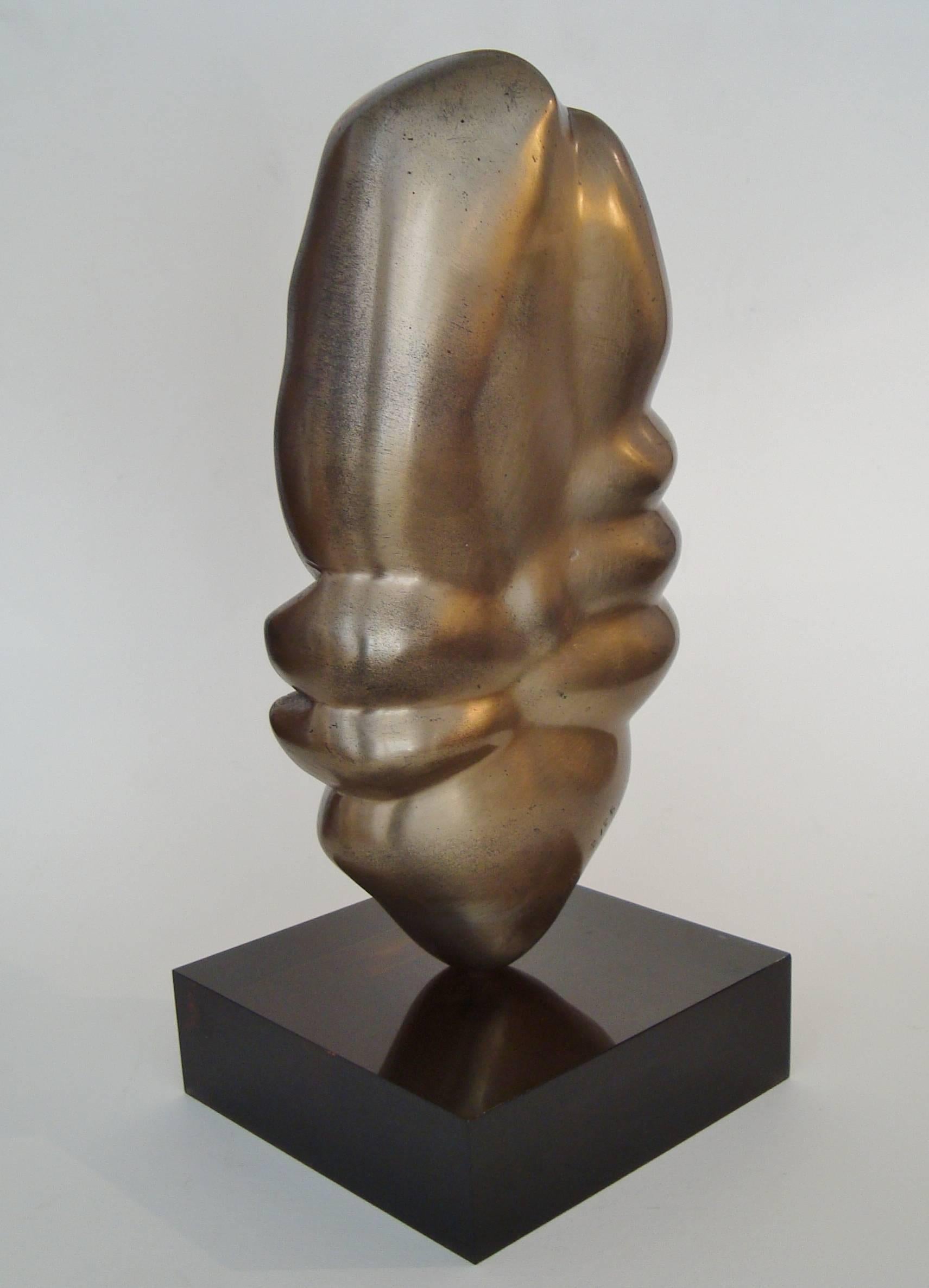 Mid-Century Modern Gilt Bronze Sculpture by Minoru Kano (1930-2007) For Sale