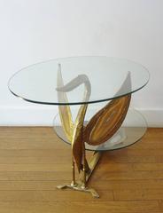 Fantastic Brass and Agate Coffee Table by Henri Fernandez, 1970s