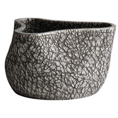 Low Undulating Ceramic Vase
