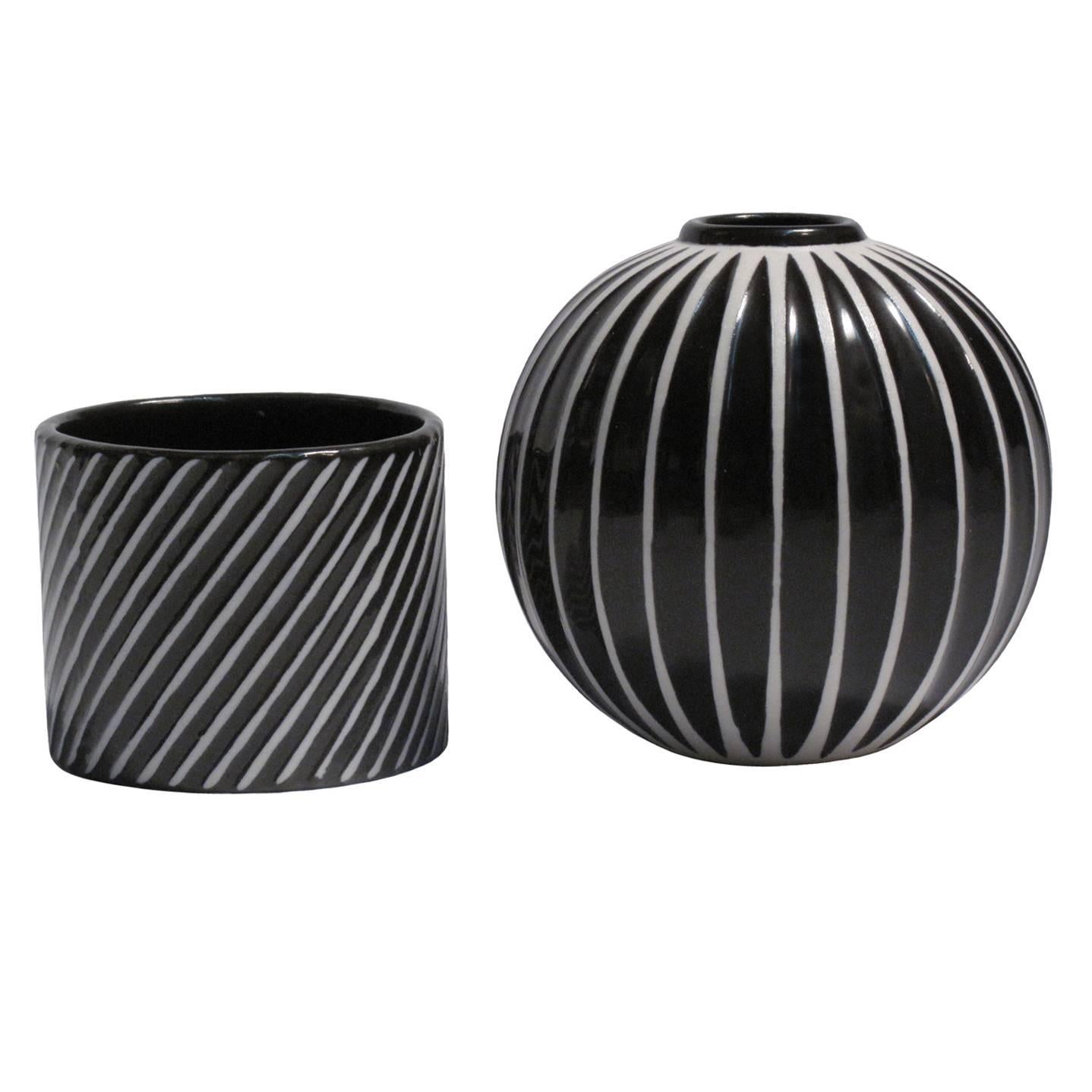 Ceramic Vases by Stig Lindberg for Gustavsberg For Sale