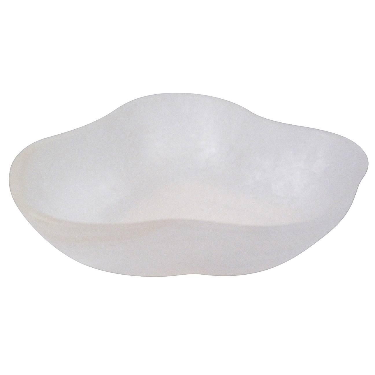 Small White Onyx Bowl For Sale