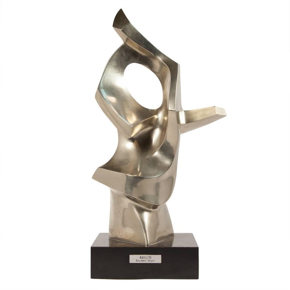 Magnificent Biomorphic 60's Light Bronze Abstract Sculpture by Seymour Meyer For Sale