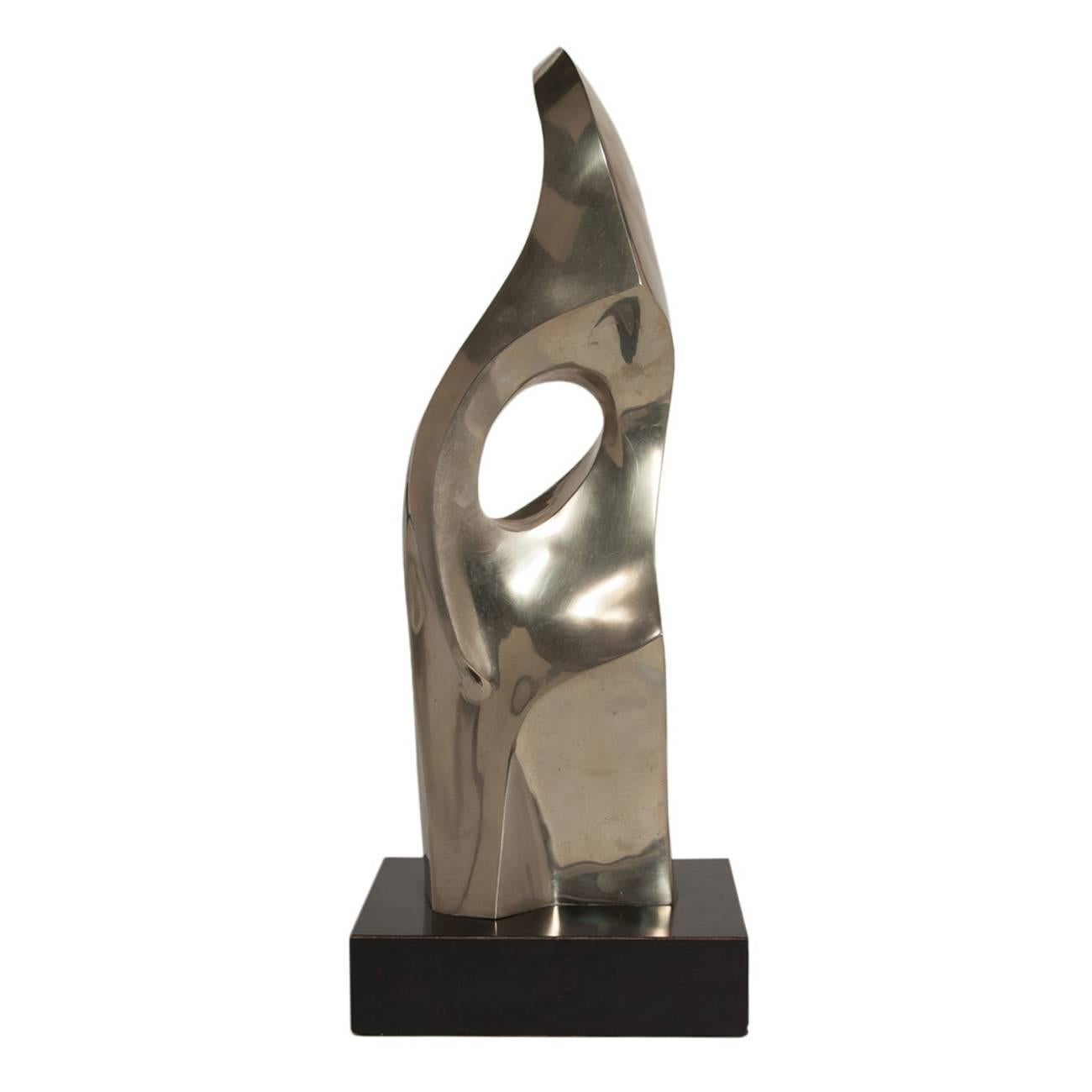 Biomorphic, 1960s Bronze Abstract Sculpture by Seymour Meyer For Sale