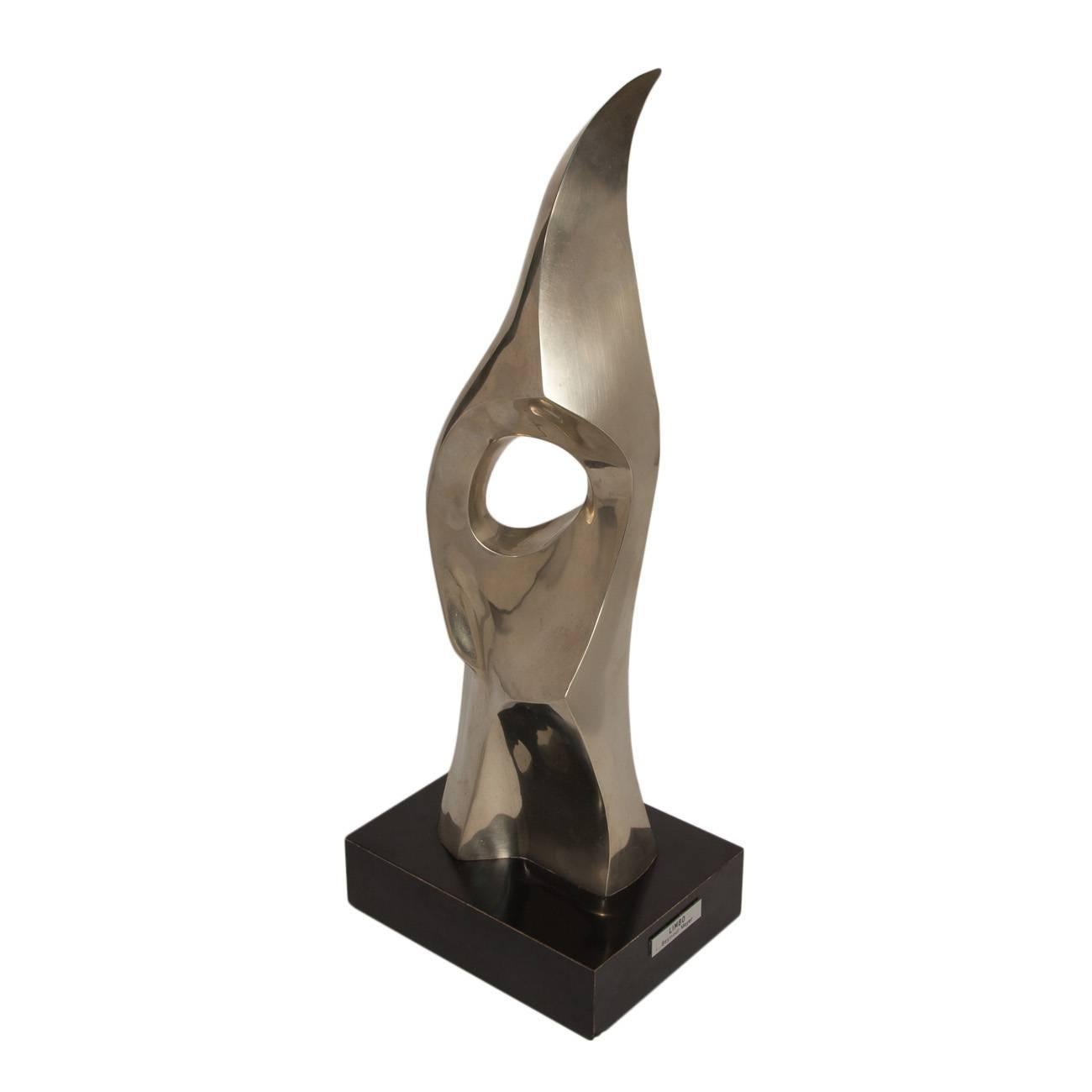 Mid-Century Modern Biomorphic, 1960s Bronze Abstract Sculpture by Seymour Meyer For Sale