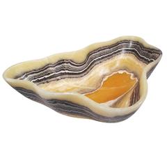 Large Undulating Onyx Bowl