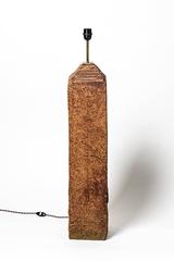 Spectacular Stoneware Floor Lamp by Gustave Tiffoche