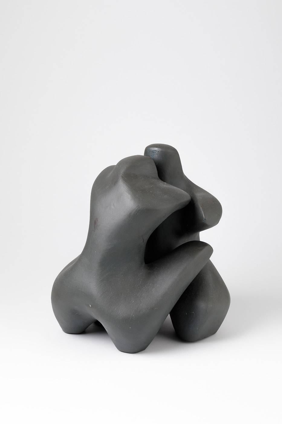 Couple Sculpture en céramique de Tim Orr, vers 1970 Excellent état - En vente à Neuilly-en- sancerre, FR
