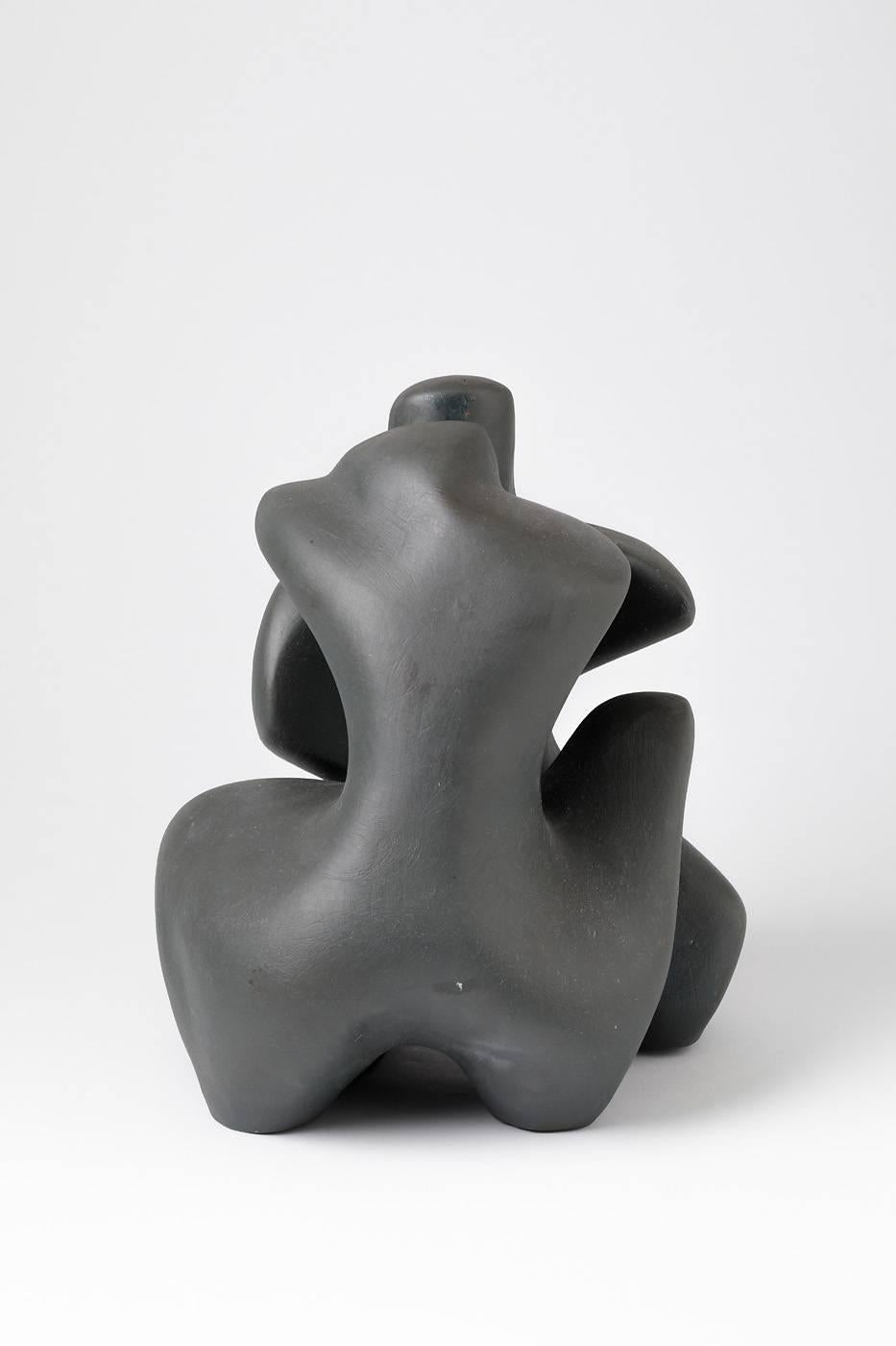 Couple Ceramic Sculpture by Tim Orr, circa 1970 For Sale 1
