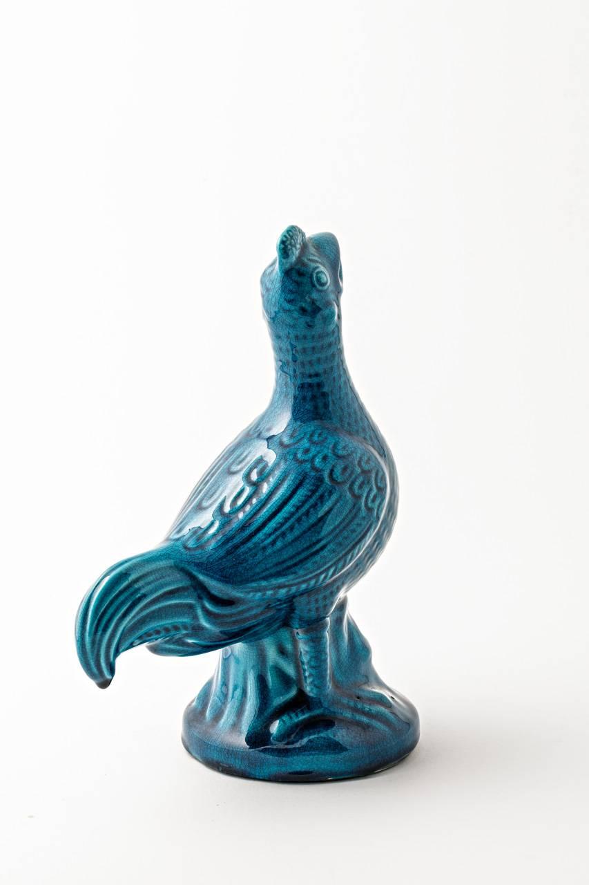 ceramic bird sculptures