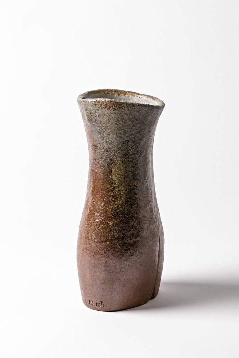 French figurative Stoneware Sculpture Vase by Martin Hammond, circa 1960 For Sale