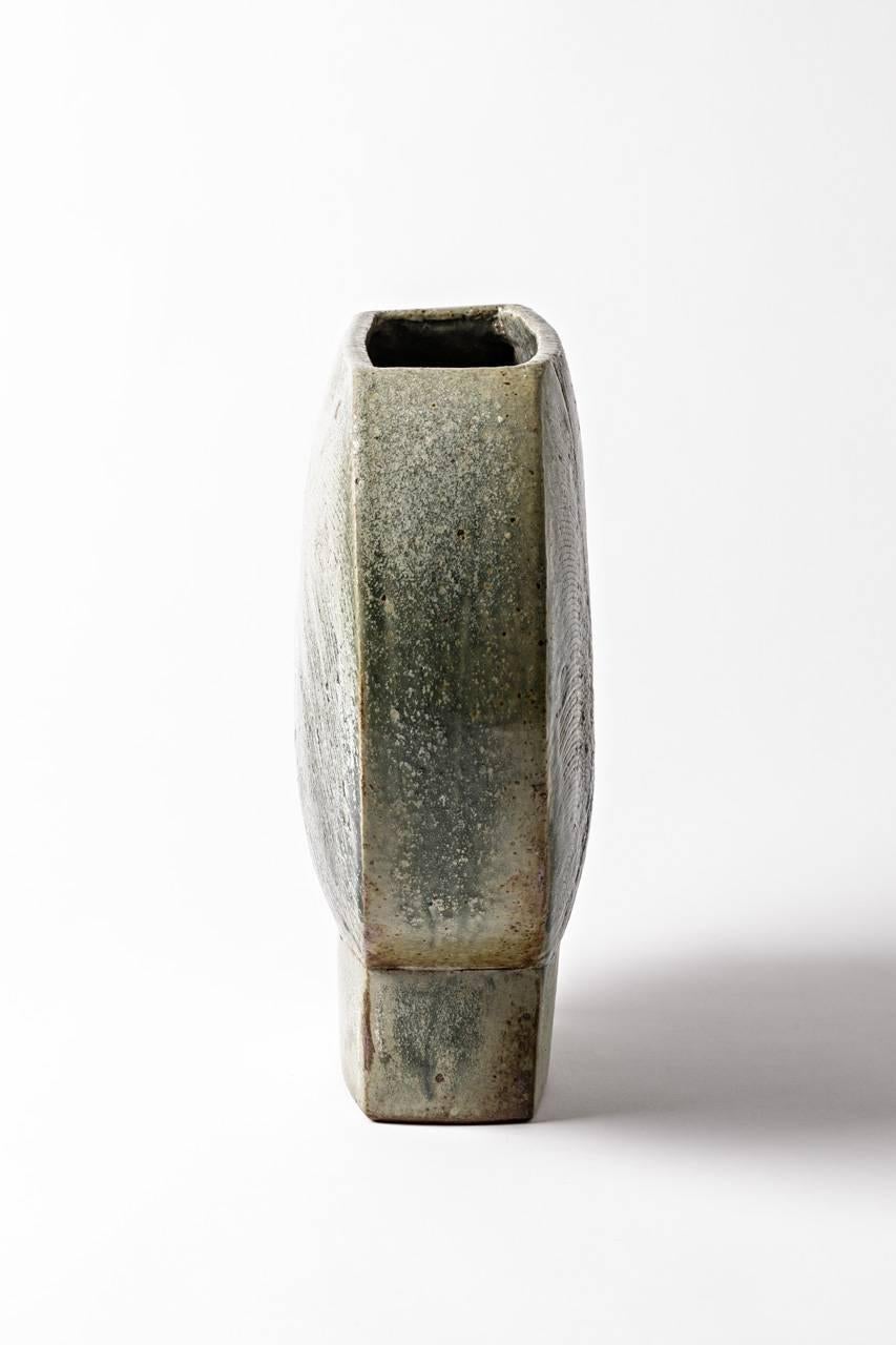 European Extraordinary Stoneware Vase by Antoine de Vinck, circa 1970