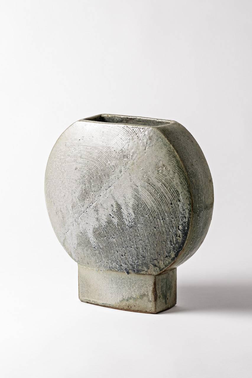 Extraordinary Stoneware Vase by Antoine de Vinck, circa 1970 In Excellent Condition In Neuilly-en- sancerre, FR