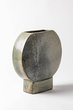 Außergewöhnliche Vase aus Steingut von Antoine de Vinck, um 1970