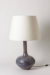 Ceramic Lamp by a French Artist, Signed, circa 1960-1970
