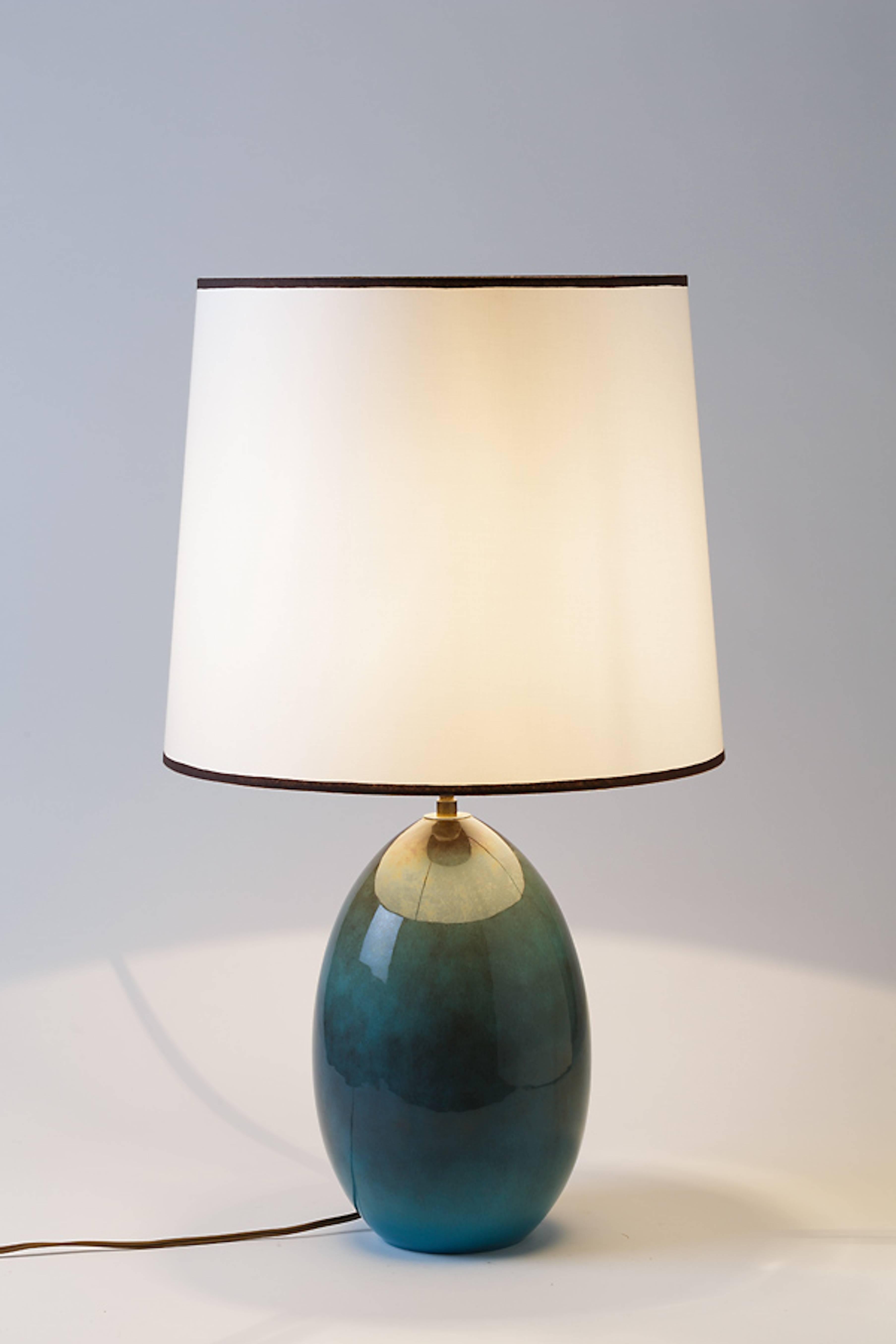 Beaux Arts Ceramic Lamp by Gabriel Musarra, Vallauris, circa 1960-1970