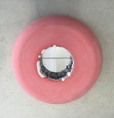 Amazing Pink Ceramic Mirror by Mia Jensen, 2015