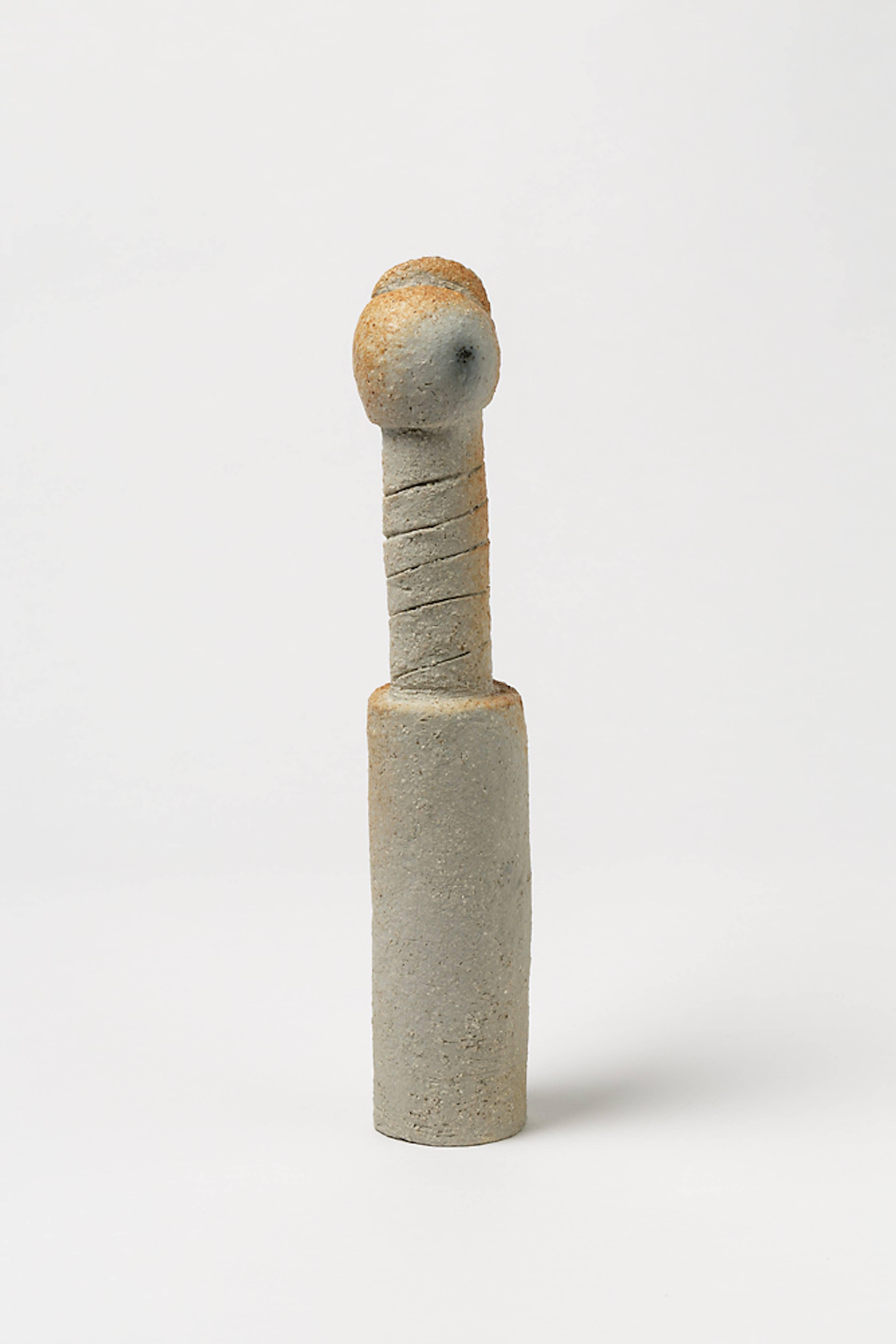 French Rare and Unique Stoneware Sculpture by Claudine Monchausse, circa 2016