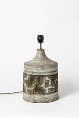 Jolie lampe en céramique de Huguette & Marius Bessone, datant d'environ 1970