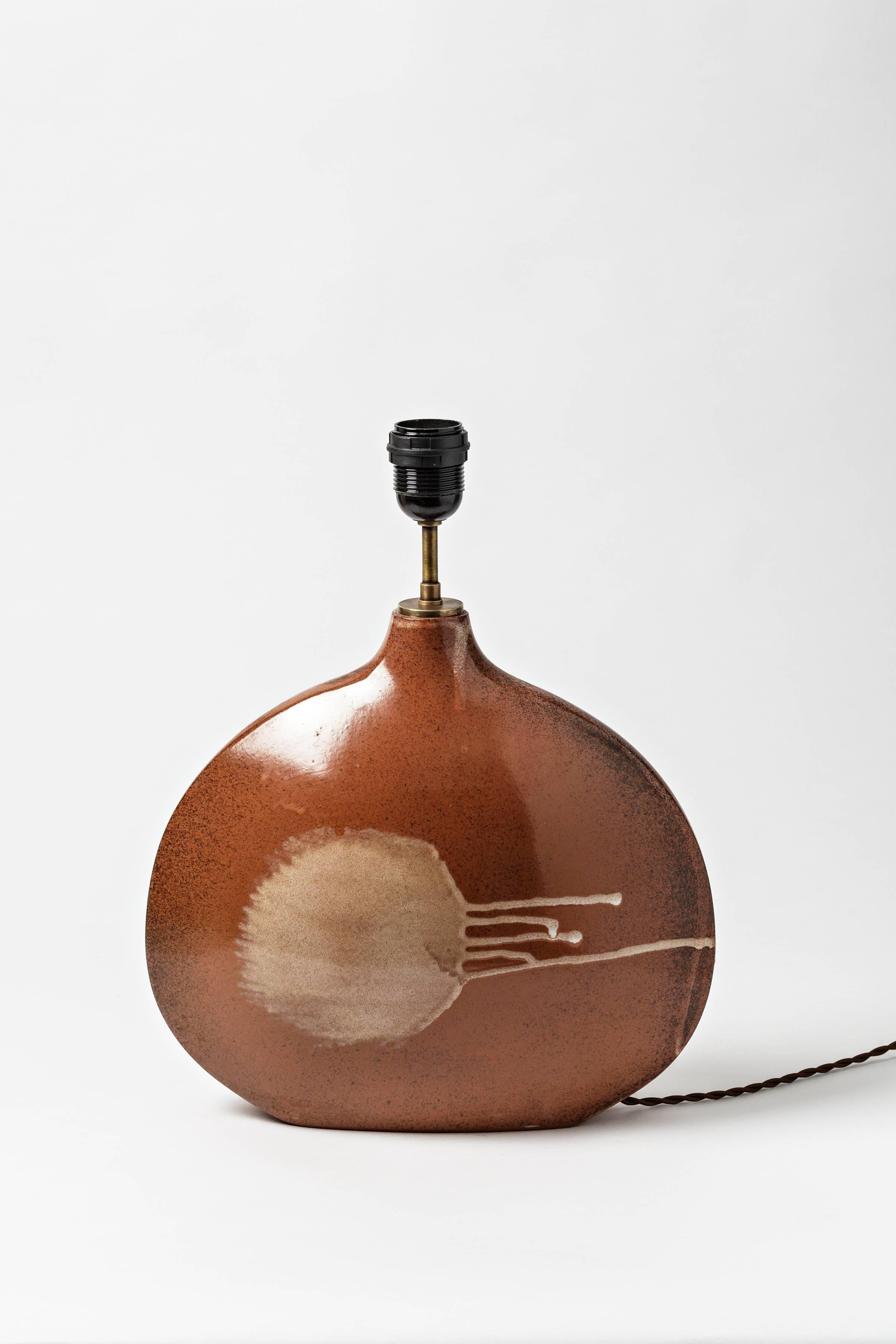Ceramic Lamp by Roset, circa 1970 For Sale 1