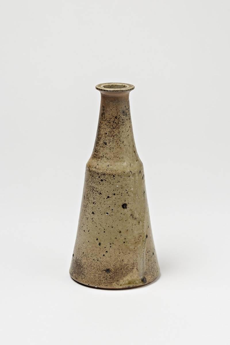 French Stoneware Vase by Robert Deblander, circa 1960-1970
