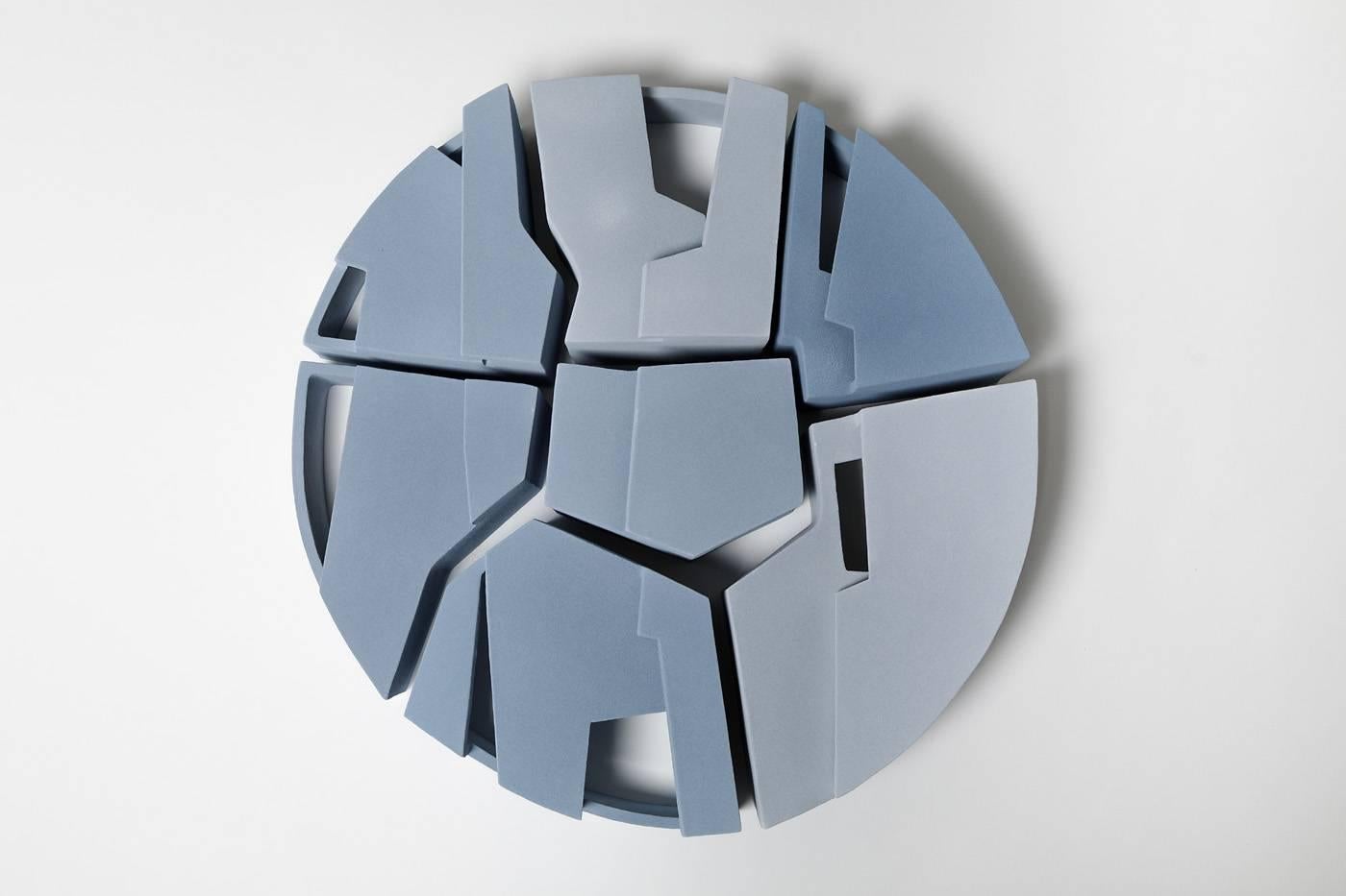 An important wall ceramic sculpture by Denis Castaing composed of seven parts with different blue engobes. 
Artist monogram at the base. 
Perfect original conditions. 2016. 
A similar piece is available upon request. 


Clay always brings me