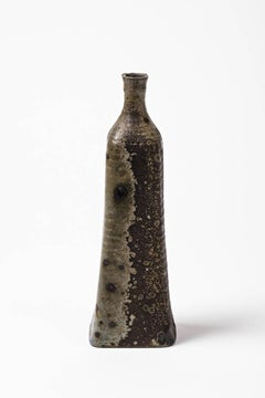 Very Rare Stoneware Bottle by Robert Deblander, circa 1970