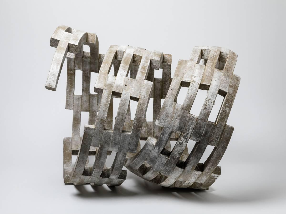 Contemporary Big Stoneware Sculpture by Maarten Stuer, circa 2009