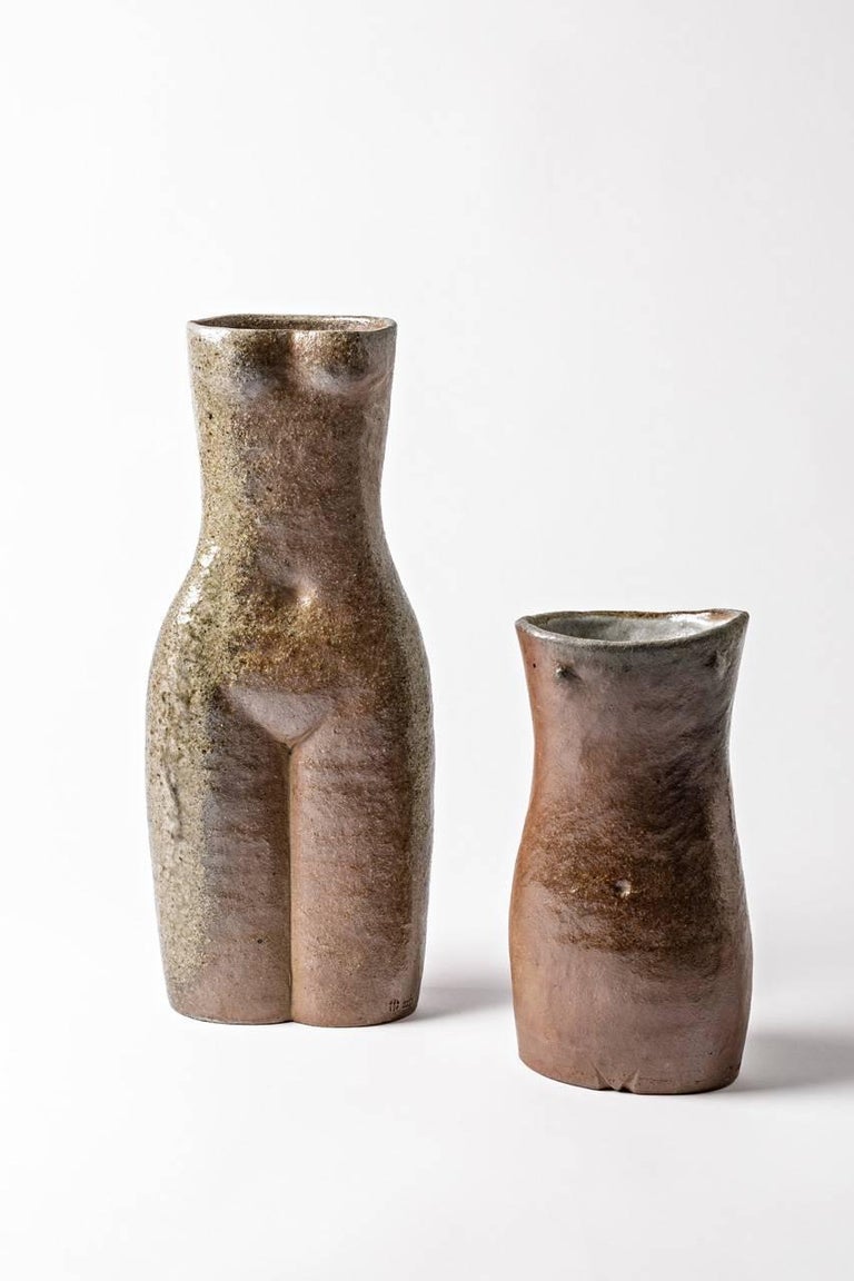 Ceramic figurative Stoneware Sculpture Vase by Martin Hammond, circa 1960 For Sale