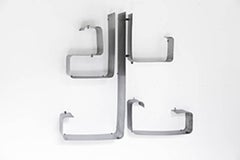 Beautiful Set of Four Metal Shelves by François Monnet and Joelle Ferlande