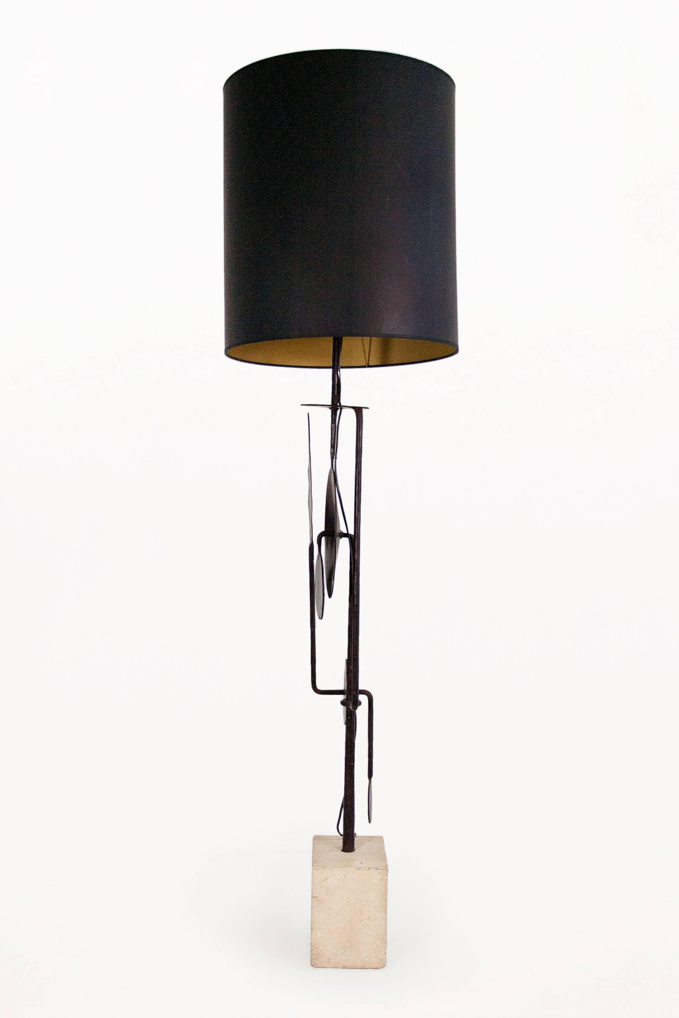 Italian Very Large Sculptural Table Lamp by Giovanni Banci, circa 1970, Italy