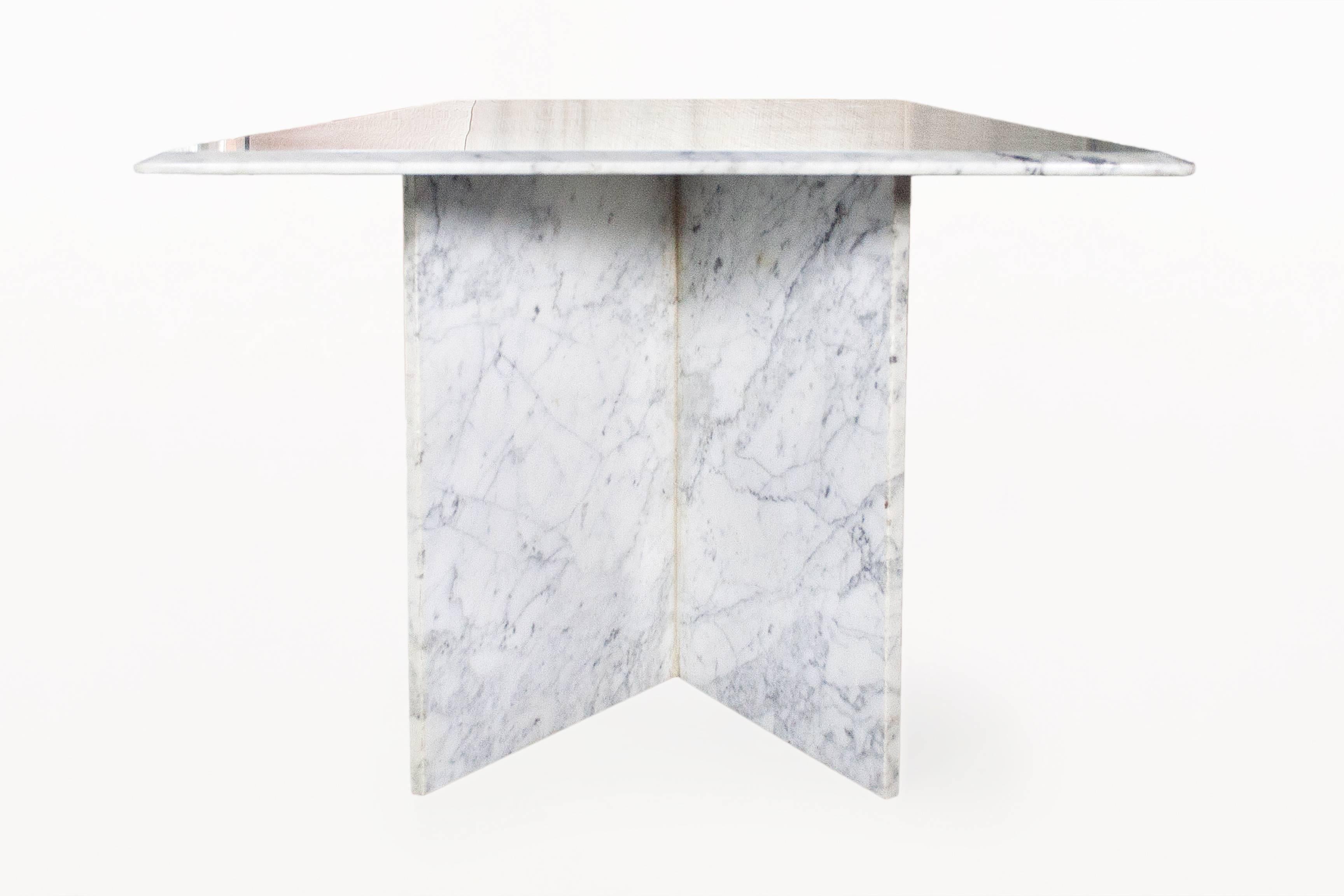 French Large Marble Dining Table, circa 1960, France