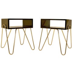 Pair of Adolfo Abejón Bedside Tables, circa 2000, Spain