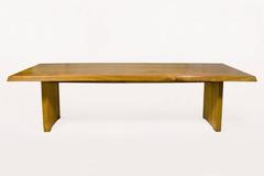 Early, Rare and Large Pierre Chapo T14 Dining Table, circa 1960, France