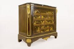 Gilt Bronze-Mounted Lacquered Commode, circa 19th Century, France