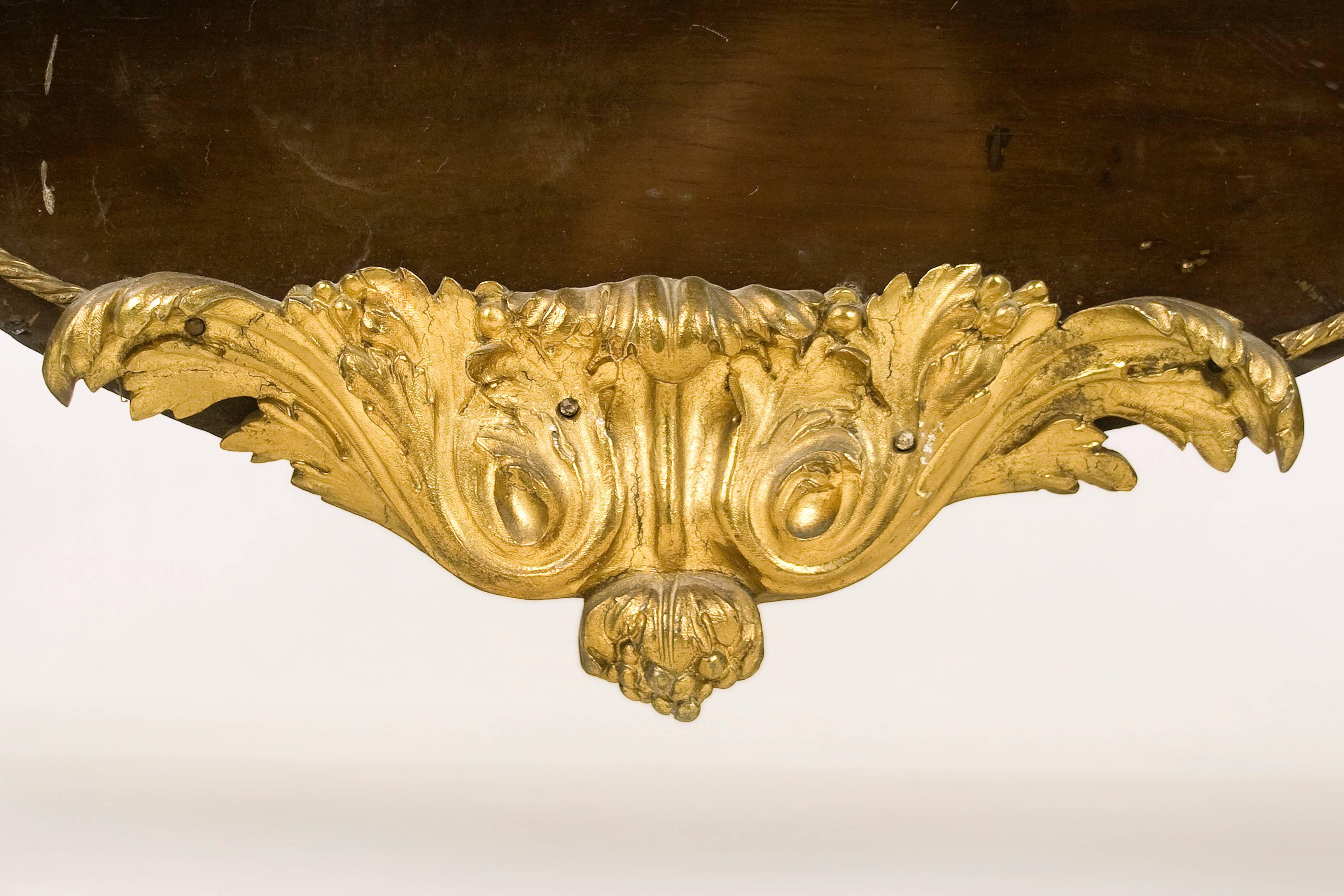 Wood Gilt Bronze-Mounted Lacquered Commode, circa 19th Century, France For Sale