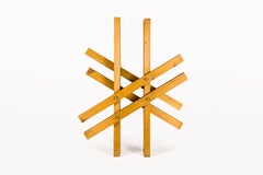Wooden Abstract Sculpture by French Artist, Vera Szekely, Circa 1970's, France