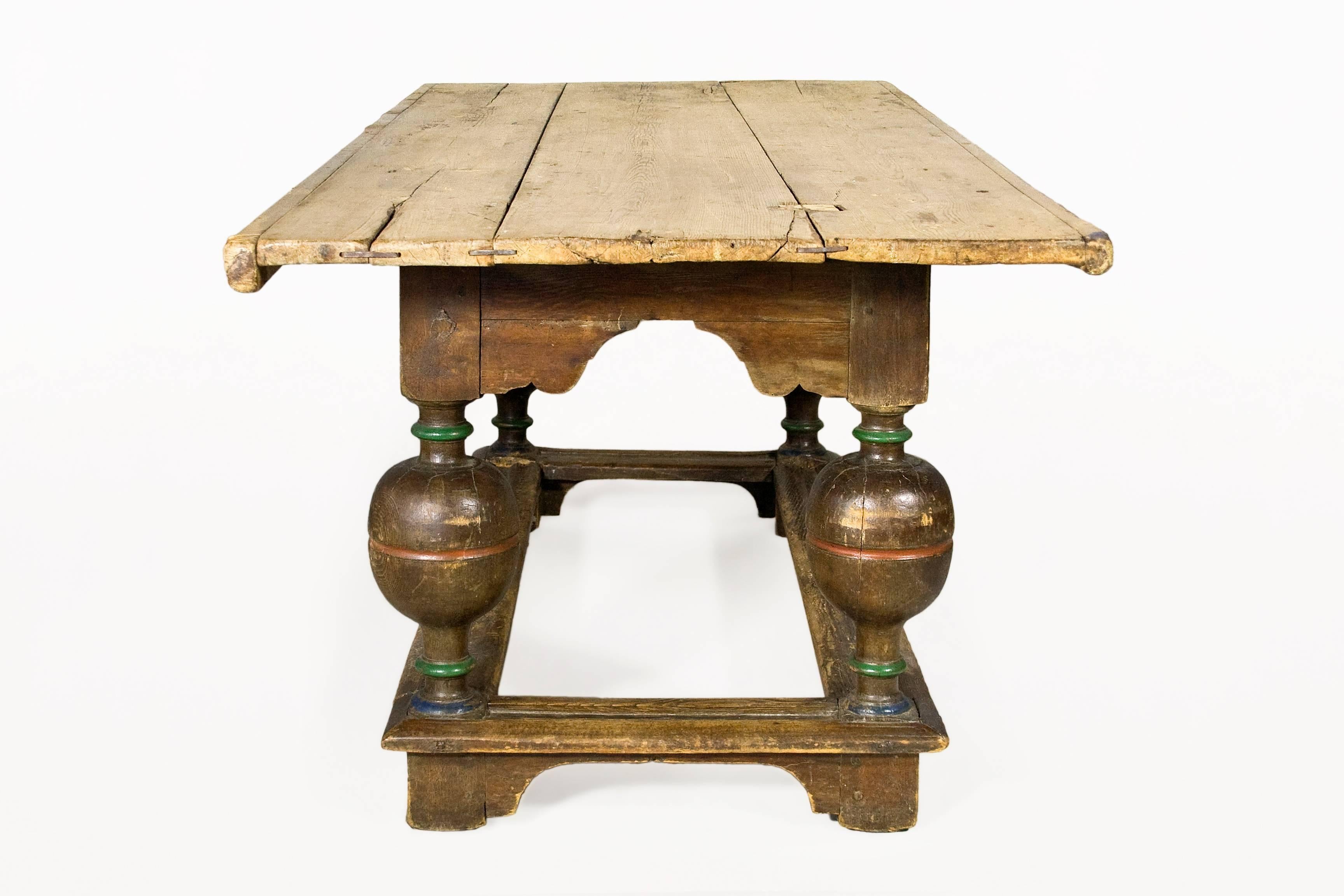 Swedish 18th Century Baroque Console In Good Condition In Girona, Spain