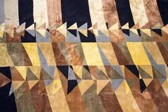 Frank Lloyd Wright Rug "May Triangles" Bsb Edition, circa 2000, Spain