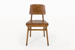 Set of Six Jean Prouvé "Chaise En Bois" Wooden Standard Chairs, circa 1940
