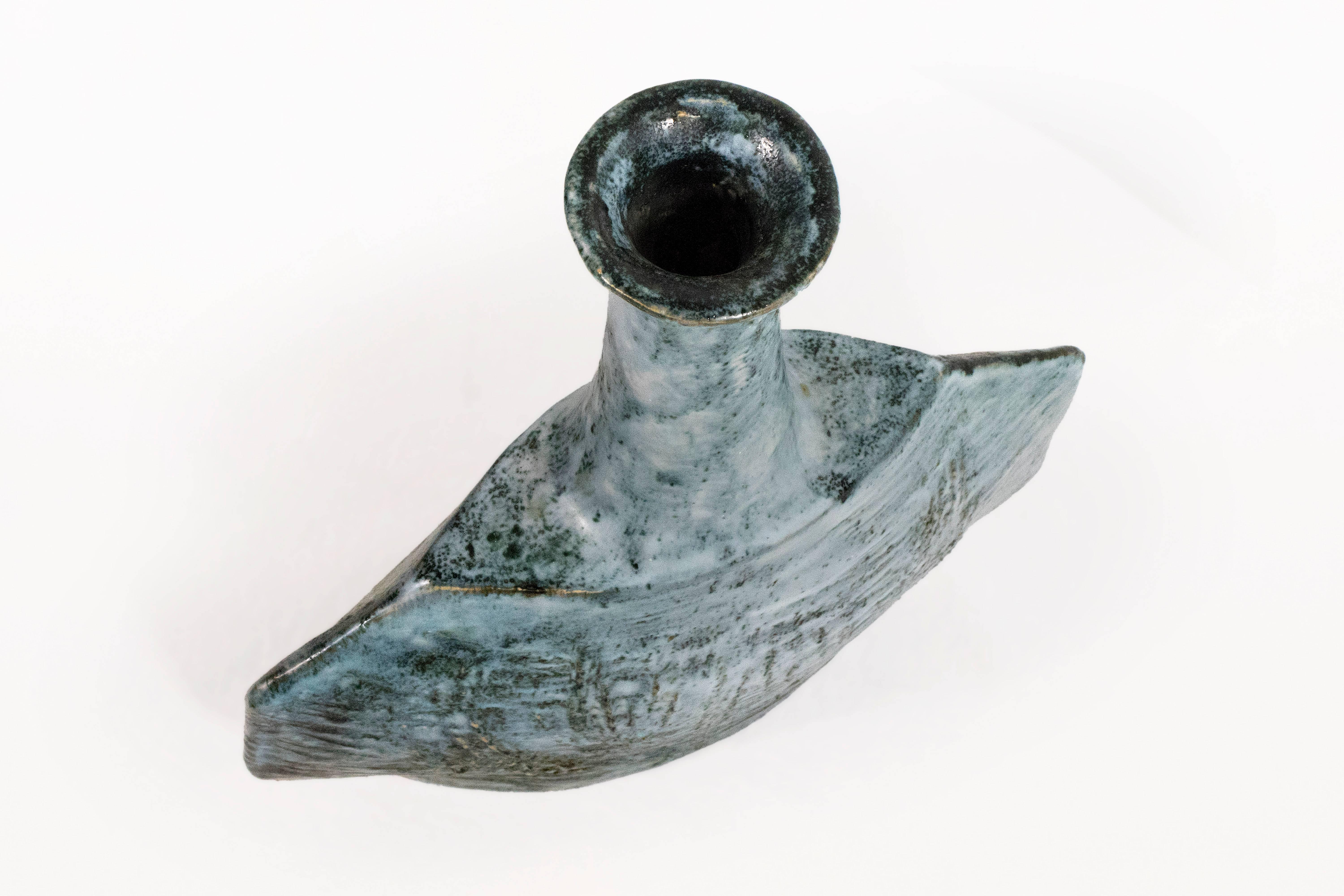 Vaso in ceramica di Giuseppe Rossicone, 1960 circa, Italia In condizioni buone a Girona, Spain